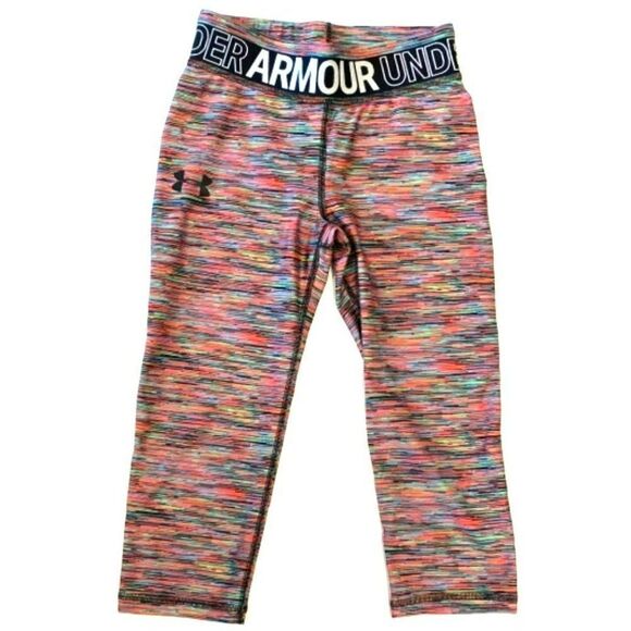 Under Armour Girls' HeatGear Armour Printed Leggings - Picture 2 of 3
